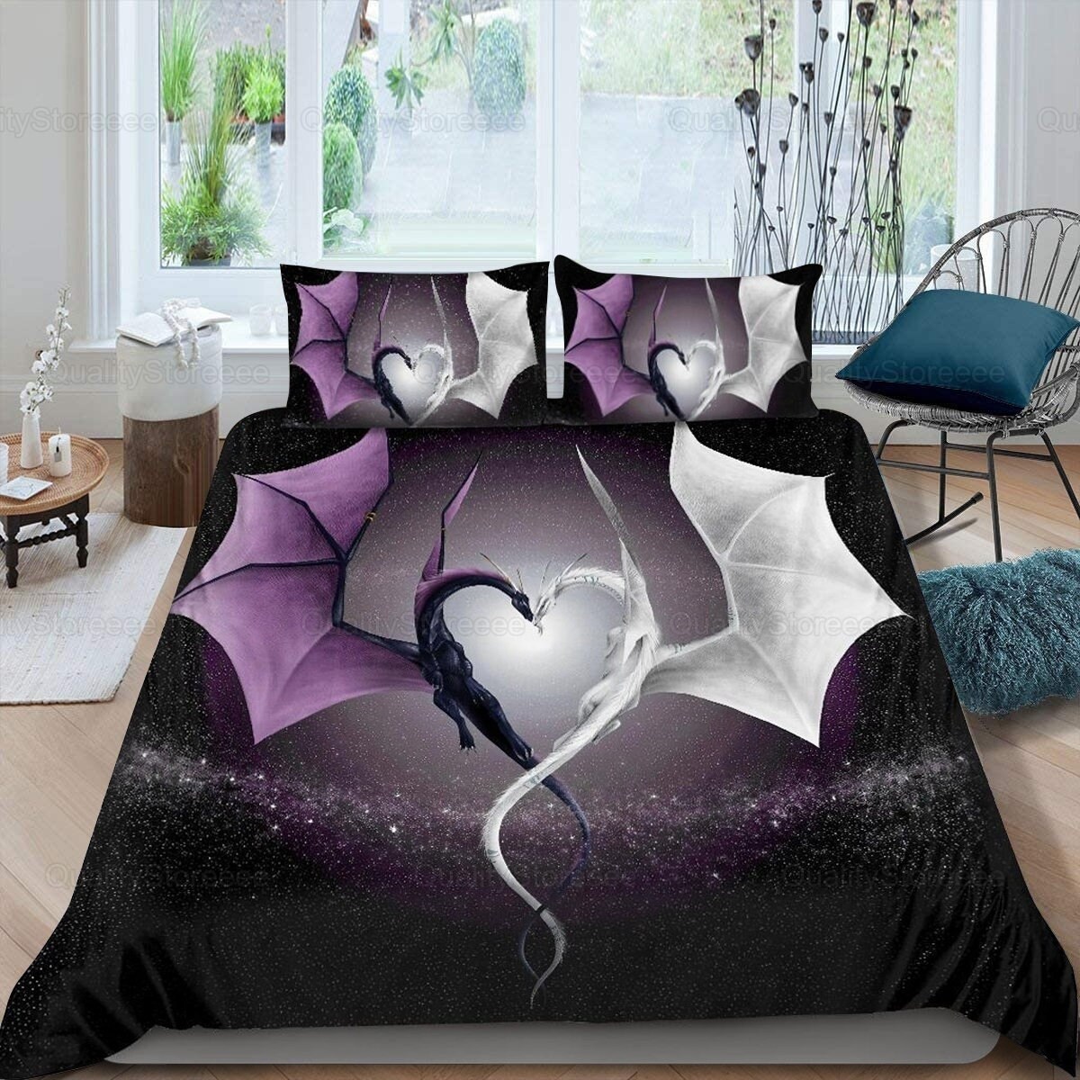 Dragon Bedding Set Dragon Duvet Cover 