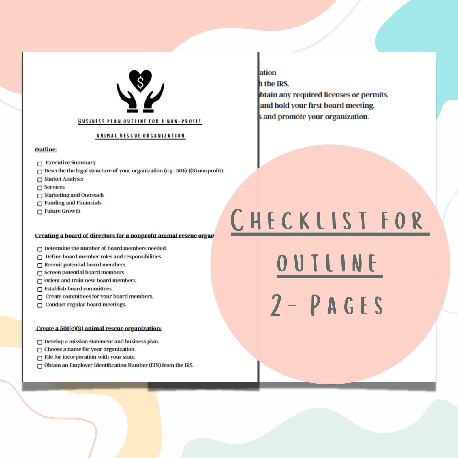 Business Outline for Starting a Nonprofit Animal Rescue in the USA