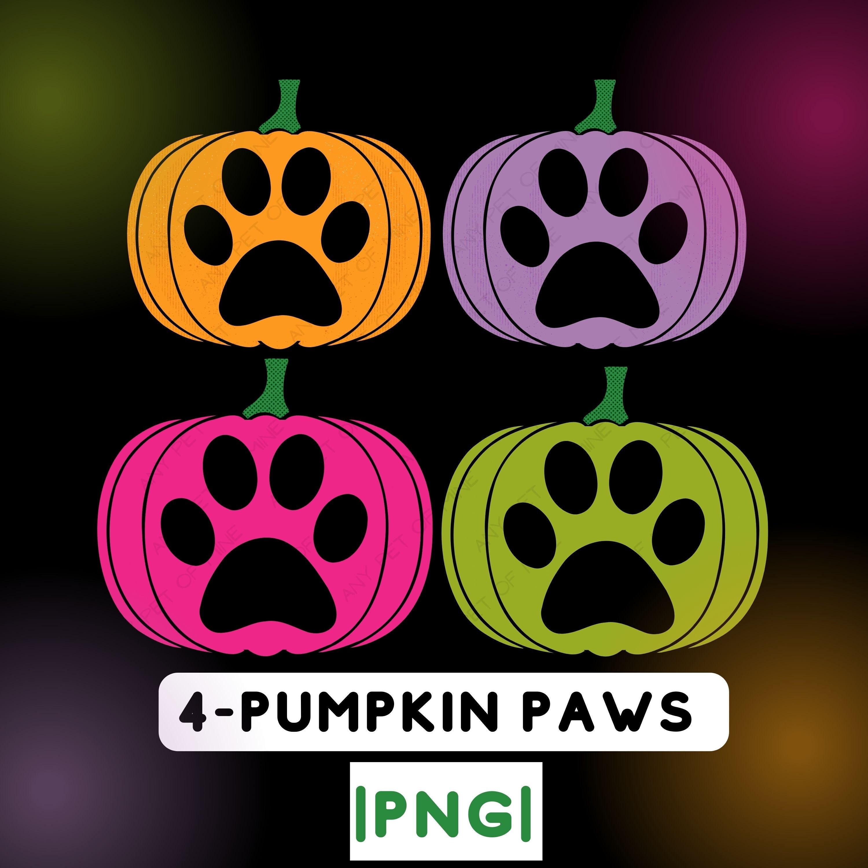 Pumpkin Paws | Dog Paw Pumpkin PNG | Cute Halloween | Animal Rescue ...