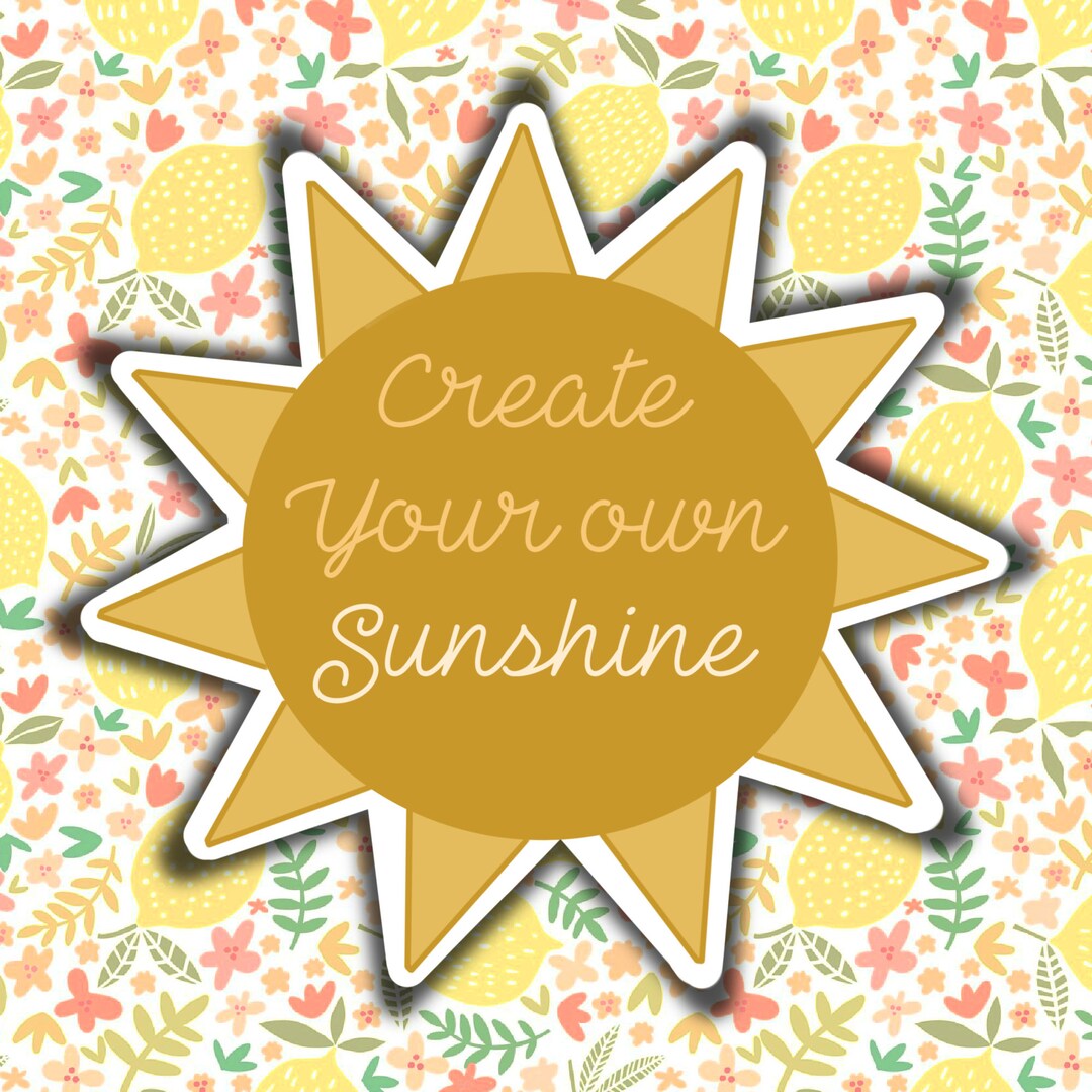 Sunshine Sticker Studio Create Your Own Sunshine Sticker! - Etsy