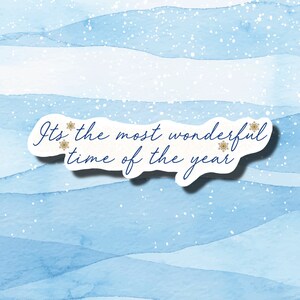 Most Wonderful Time of the Year Sticker