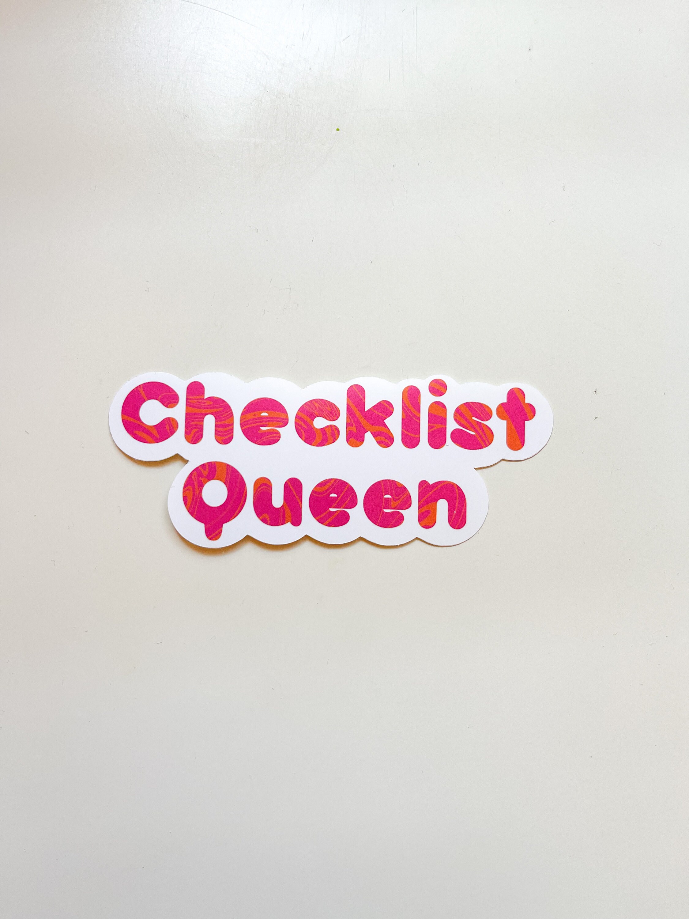 Checklist Queen Sticker - Etsy