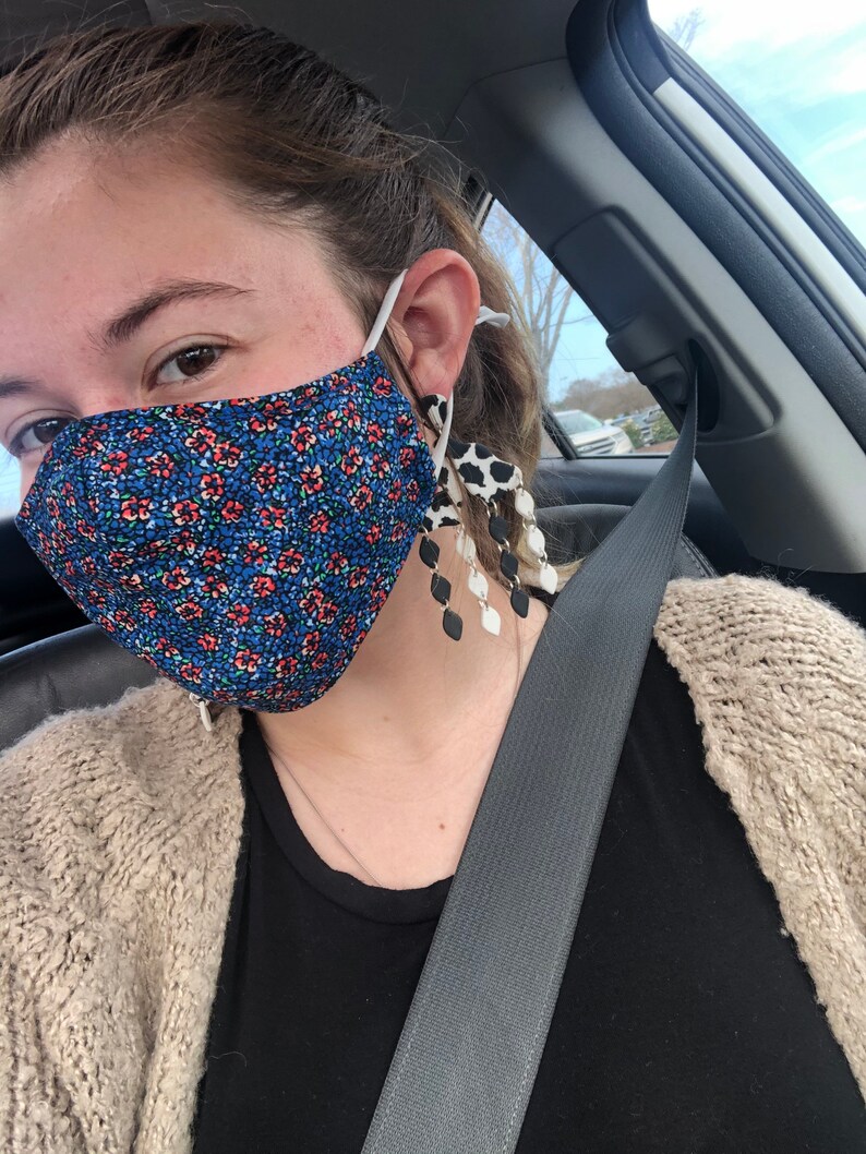 Cow Print Dangle Chandelier Earring