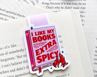 Spicy books Magnetic bookmark | Gifts for readers