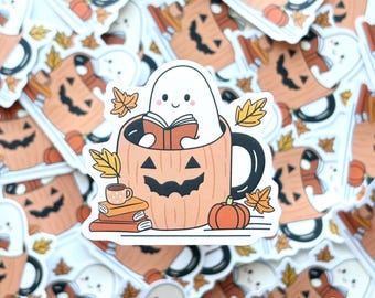 Fall Ghost Sticker | Vinyl Sticker | Kindle Sticker | Bookish Sticker