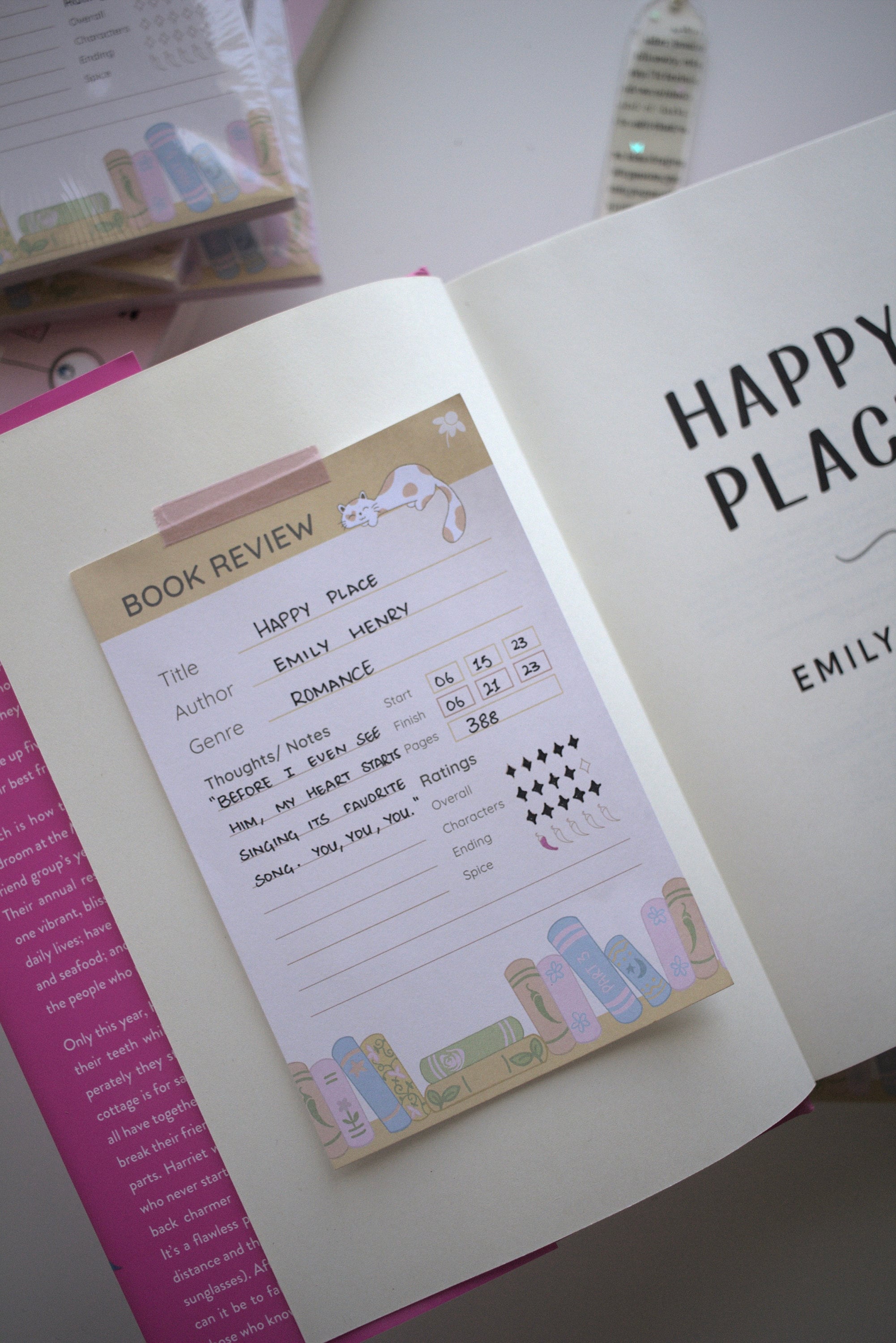 Book Review Notepad - Etsy