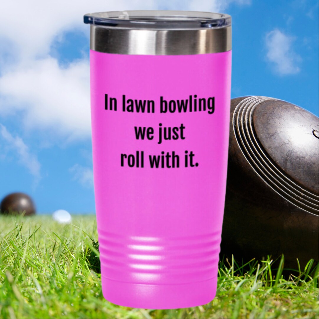 Lawn Bowling Travel Cup, Bowling Mug, Lawn Bowling Gift, Lawn Bowls