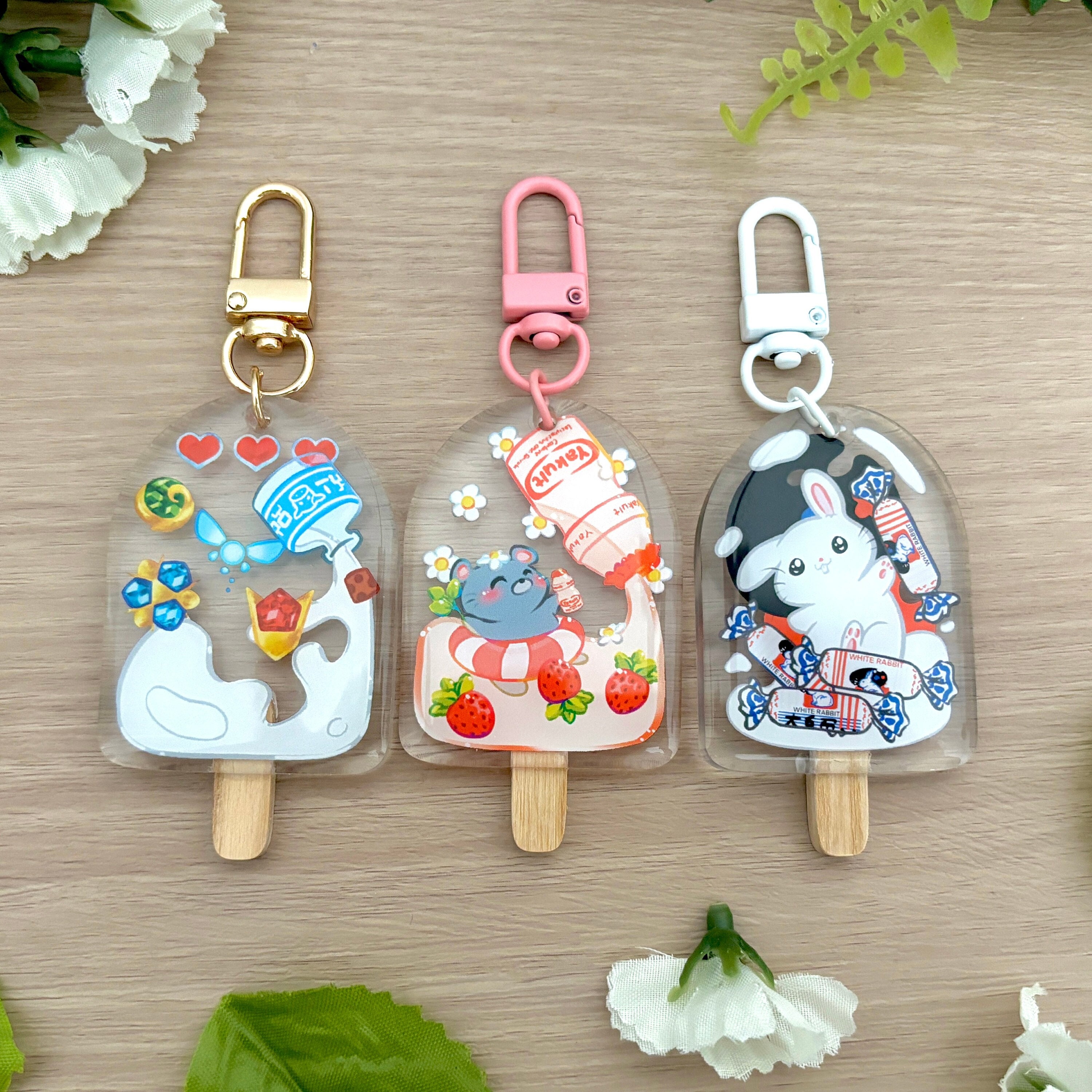 Ice Cream Cone Sweeter than Honey {Acrylic Keychain} Ice Cream Cone Sweeter than Honey {Acrylic Keychain}
