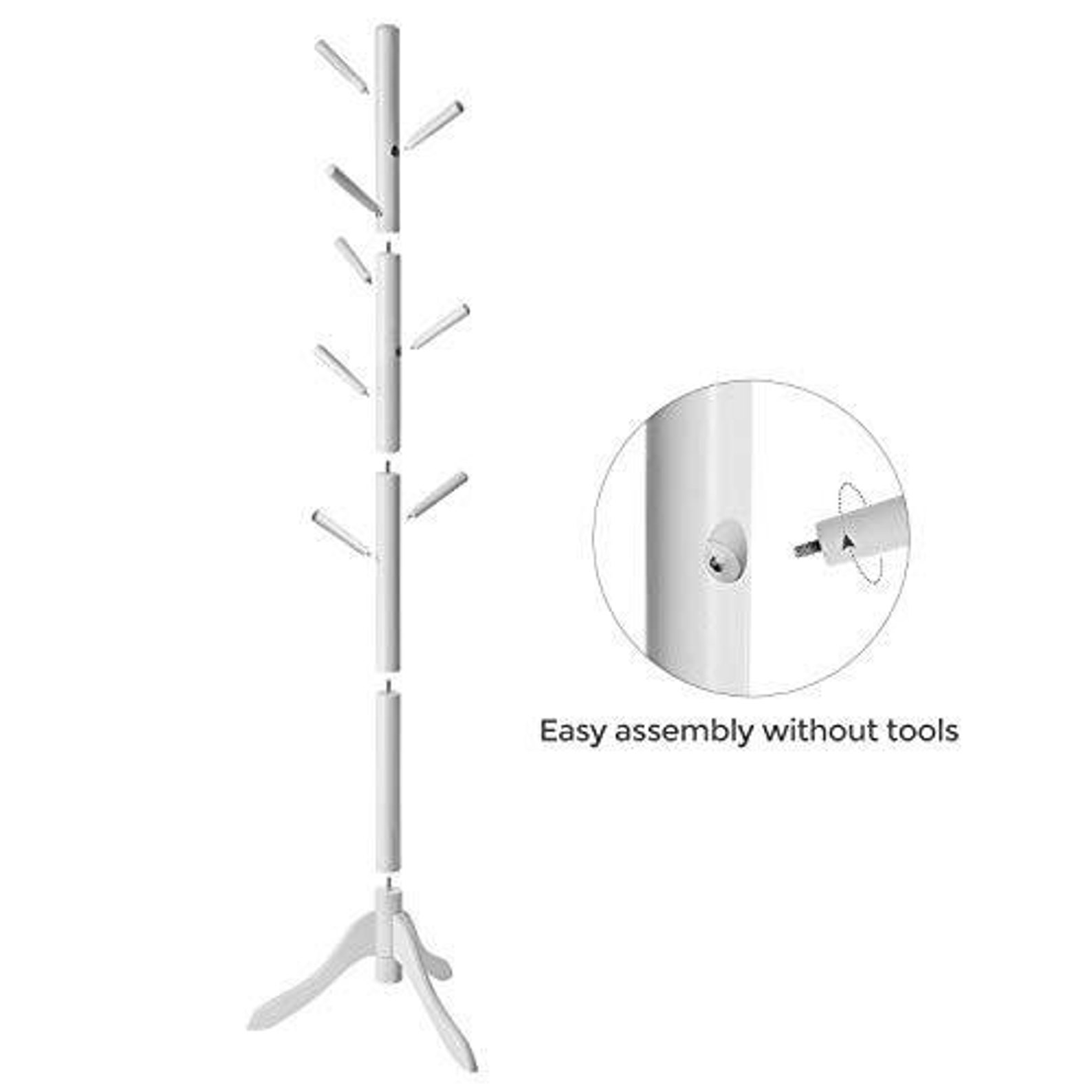 Perchero Soporte de abrigo de madera maciza árbol de abrigo | Etsy