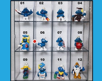 SCHOOL-1202 Smurfs Collection- Nice Pre-owned Vintage Peyo Schleich Smurf figures SCHOOL Theme Figurine Schtroumpf (Price by the unit)