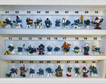 VETERAN-3003 Pre-owned Vintage Smurfs Figures from the Veteran Smurf Series Peyo Schleich Bully Figurine Schtroumpf (Price by the unit)