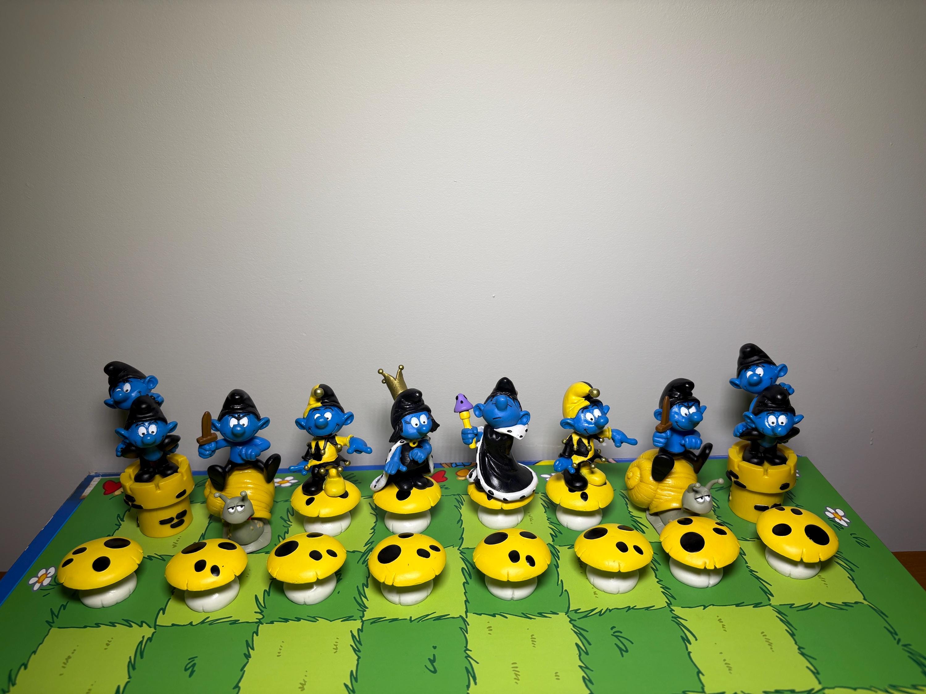 Smurf Chess Set - Etsy