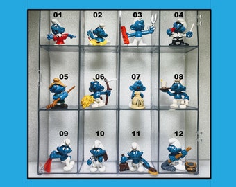 JOBS-1202 Smurfencollectie - Mooie tweedehands vintage Peyo Schleich Smurffiguren JOBS Themabeeldje Schtroumpf (prijs per eenheid)