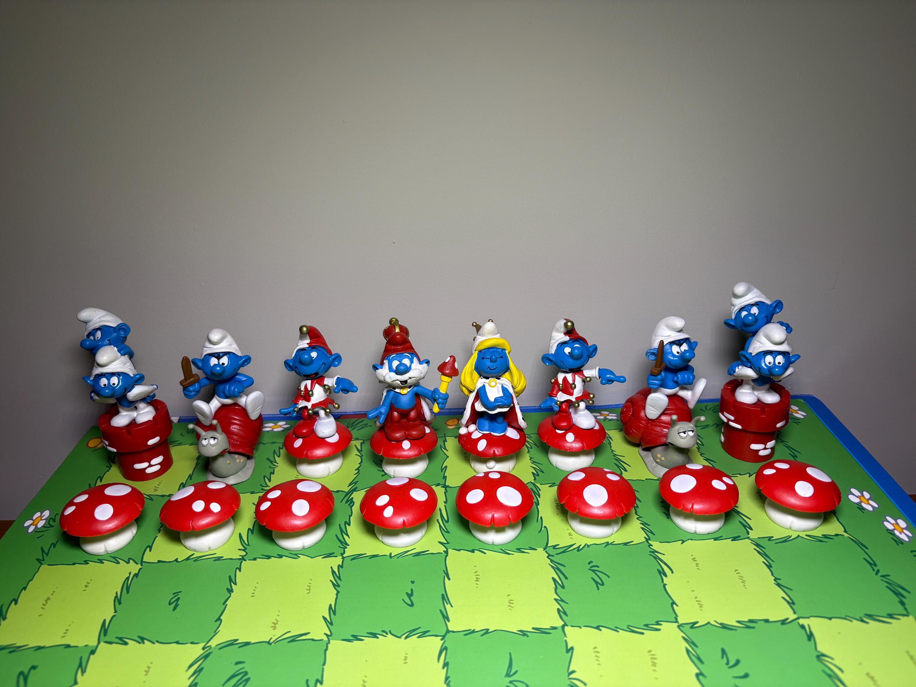 Smurf Chess Set - Etsy