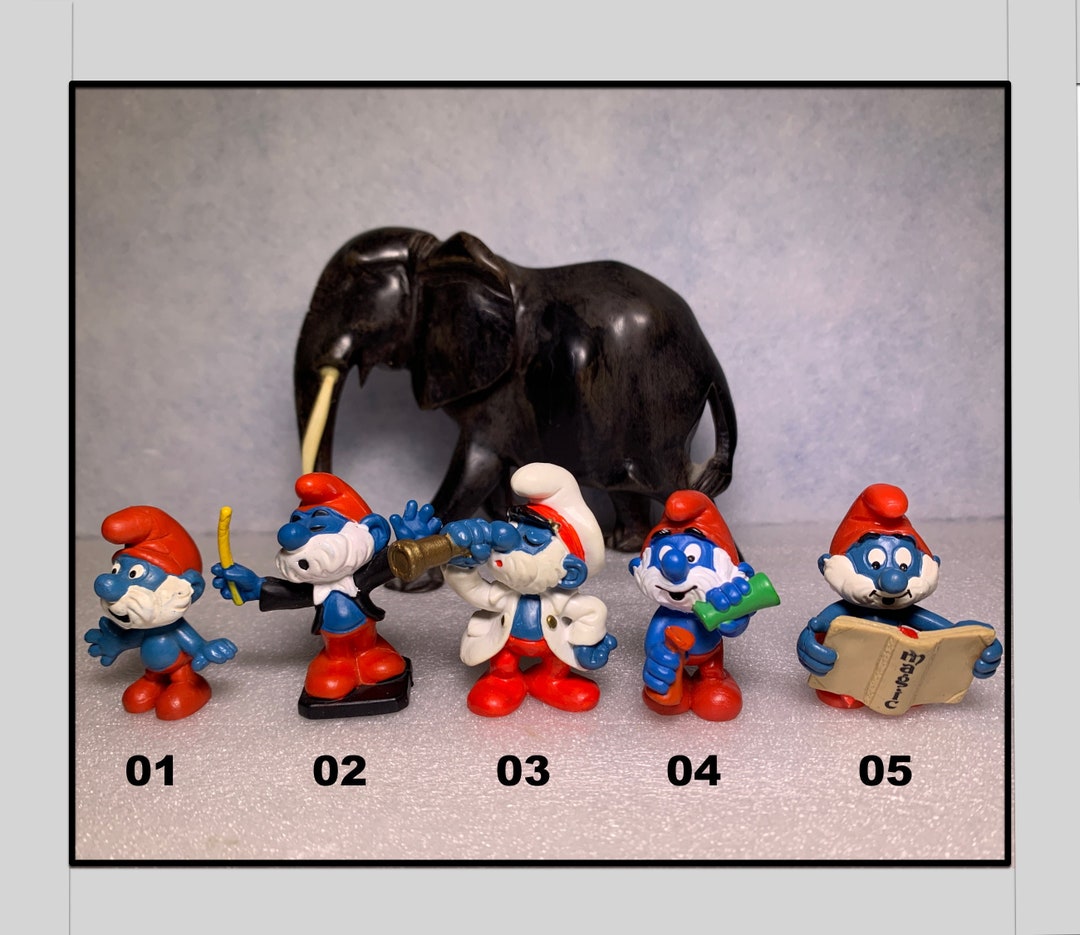Figurine Le Grand Schtroumpf Papa Schtroumpf 1996 Toy Island - Neuf Scellé Dans Sa Boîte