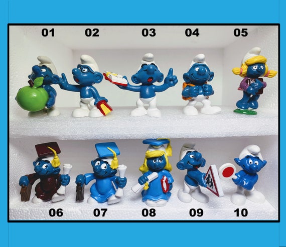 SCHOOL-1002 Smurfs Collection- Nice Pre-owned Vintage Peyo