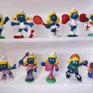 SMFT-1003 Vintage Smurf Collection Nice Pre-owned Smurfette figures Peyo Schleich Smurfs Toy Schtroumpf Figurine (Price by the unit)