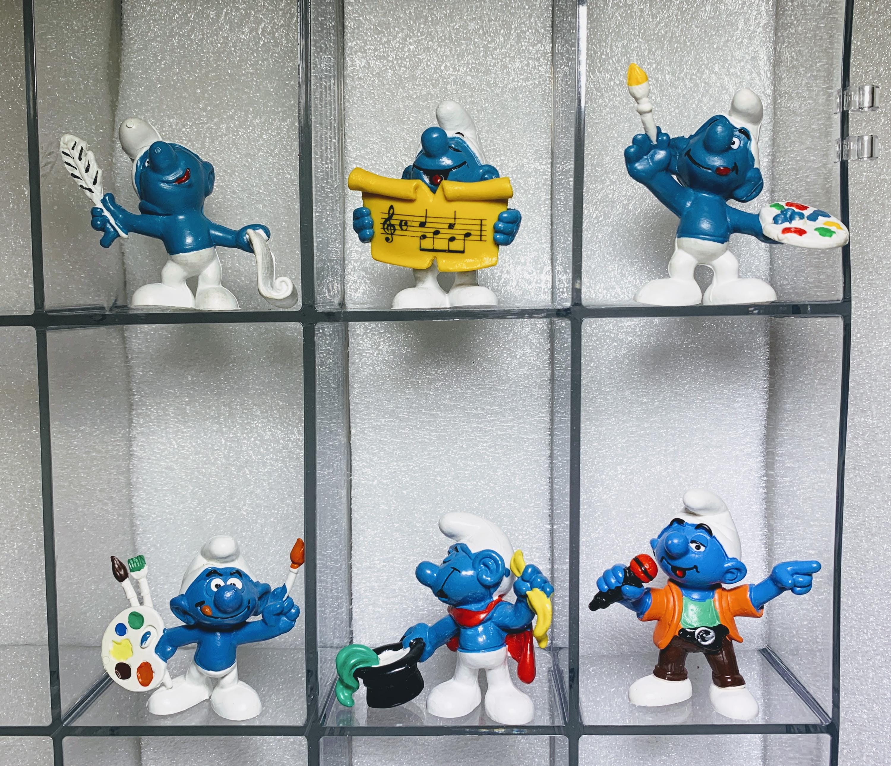 ARTISTS-0602 Smurfs Collection- Nice Pre-owned Vintage Peyo Schleich Artists Smurf figures Toy Schtroumpf Figurines (Price by the unit)
