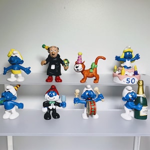 Y2008-0803 Pick your Smurf Figure Vintage Pre-owned Schleich Smurfs 2008 Celebration Smurfs Collection Schtroumpf Figurine Price by the unit