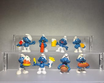 F&B-0806_Smurfs Collection Pick your Pre-owned Vintage Smurf Schleich Smurf Toy figure FOOD Theme Figurine Schtroumpf (Price by the unit)