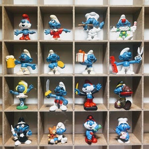 10 figurines Schtroumpfs vintage (années 60-70