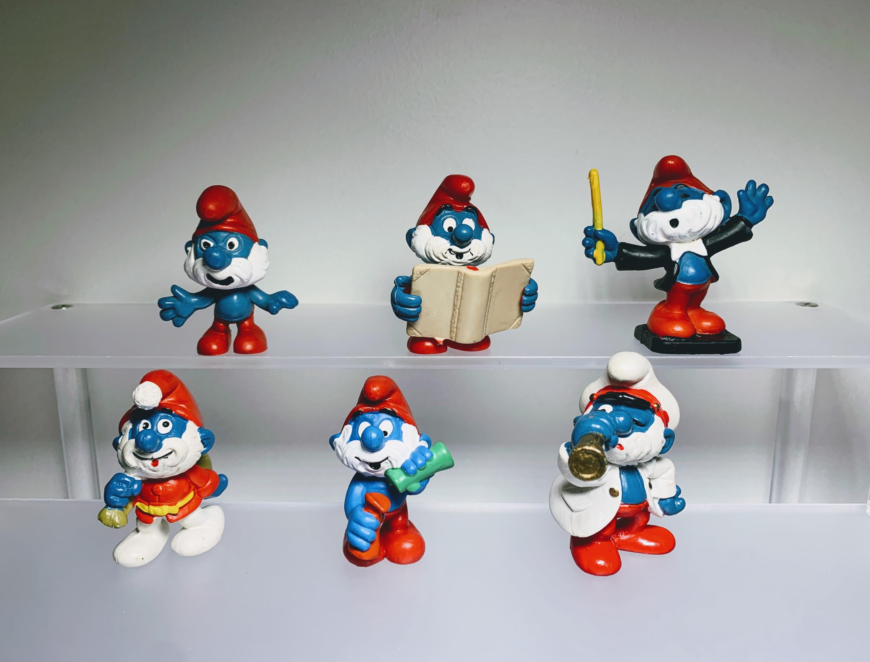 ☆ビンテージ Smurf PEYO 15体セット VTG 1981 SMURF Colorforms Play Set - Peyo #655 - Smurfs 80s