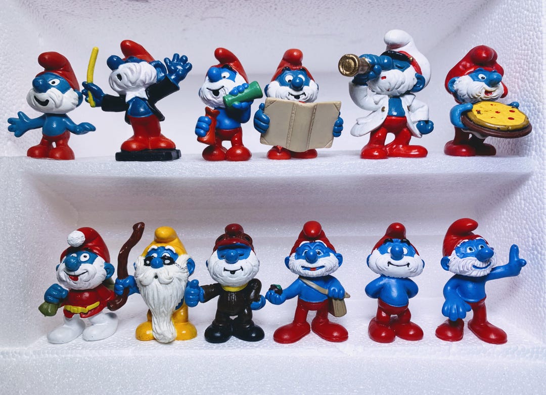 Schtroumpfs avec pile de livres - Résine Figurine - Plastoy - 2022 - 20cm | 3521320004259