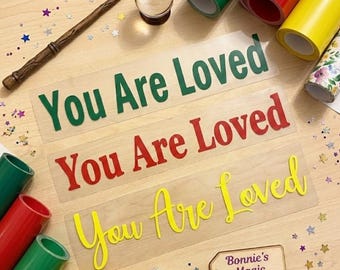 Custom Text Iron-On Decal: 58 Colors, Personalized HTV