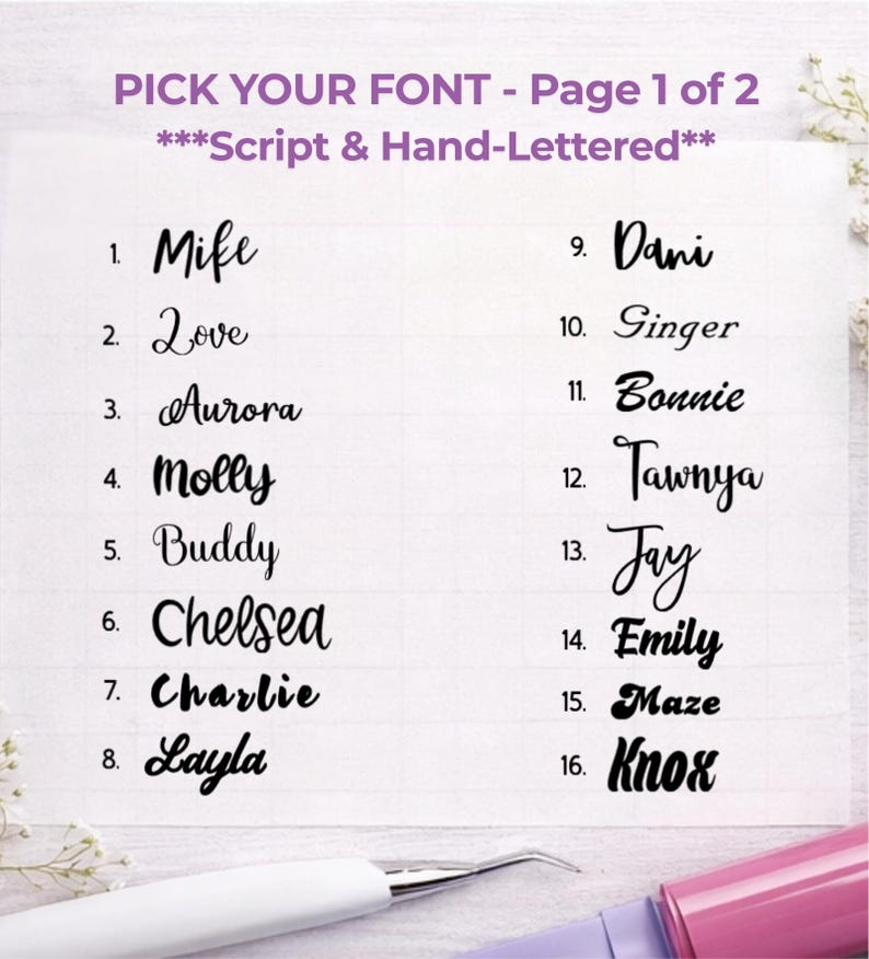 Custom Vinyl Decal | Personalized Name, Car, Tumbler | Glossy or Matte ...