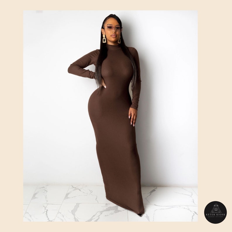 skin tight long sleeve dress