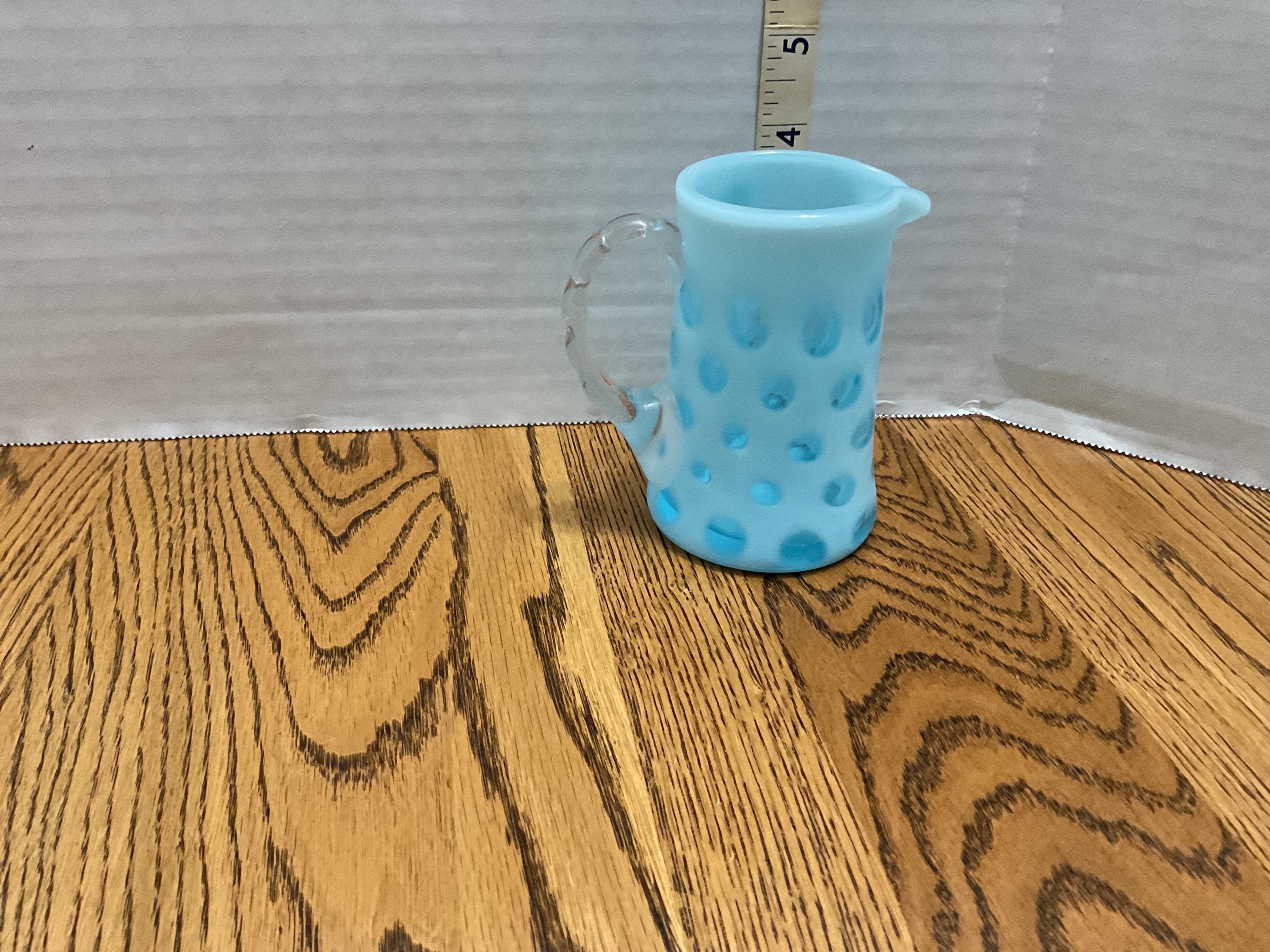 Fenton Blue Coin Dot Lamp - Etsy