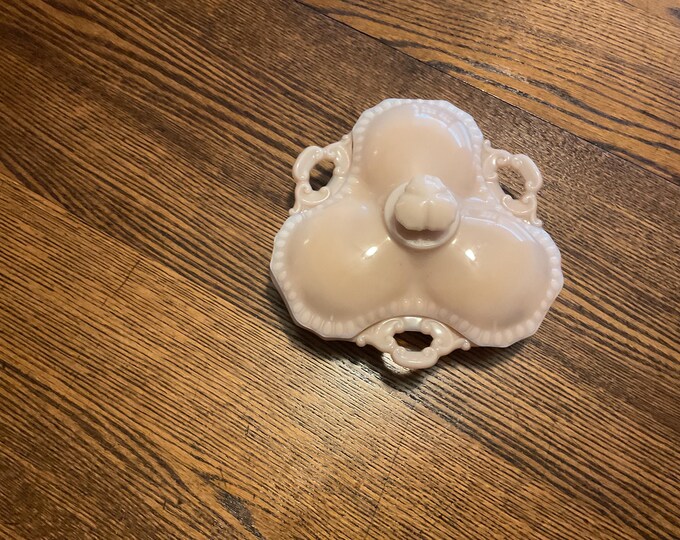 Cambridge Pink Divided Candy/nut Dish W/ Lid - Etsy