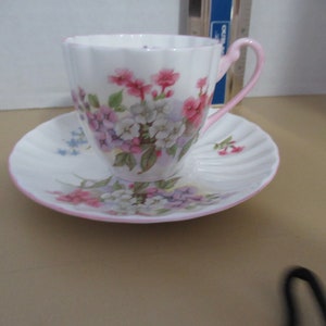 Shelley Bone China Demitasse Cup and Saucer