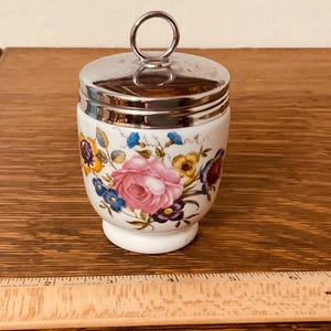 Royal Worcester Egg Coddler Floral Design