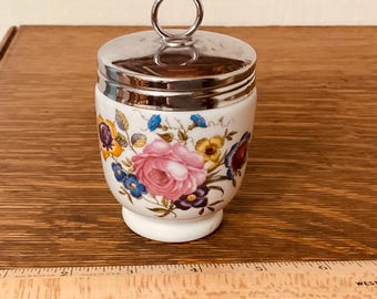 Royal Worcester Floral Egg Coddler With Lid Etsy