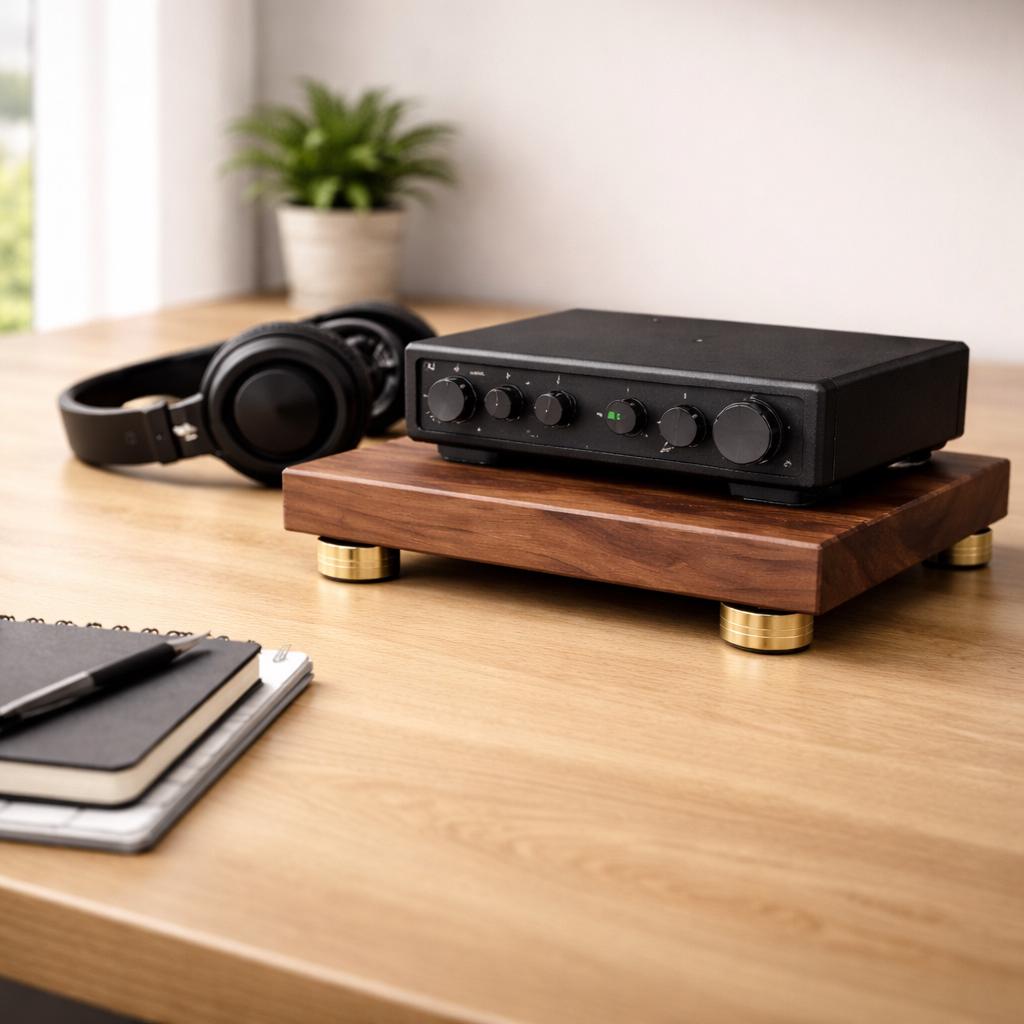 Walnut Audio Isolation Platform Turntable Isolation Platform Hifi Audio ...
