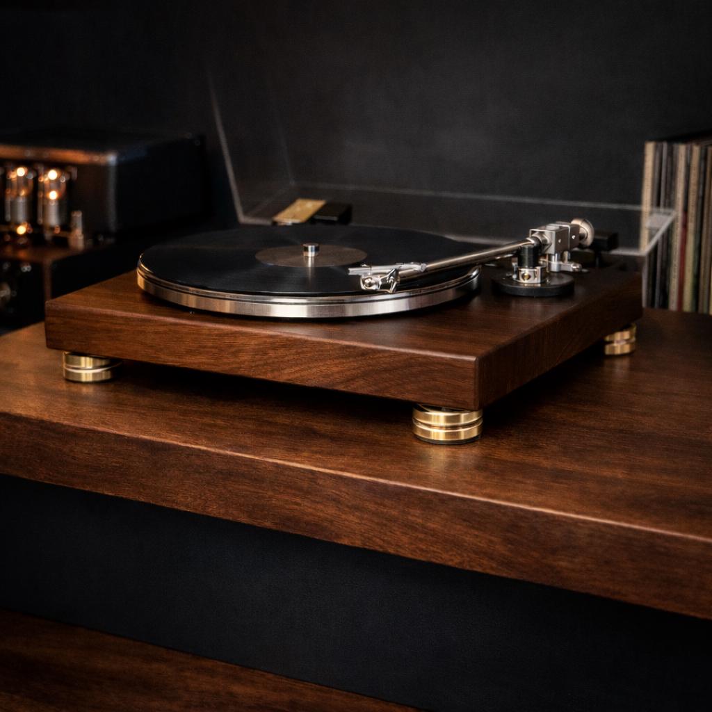 Isolation Audio Platform Walnut Audio Isolation Platform Turntable Isolation Platform Hifi Audio ...