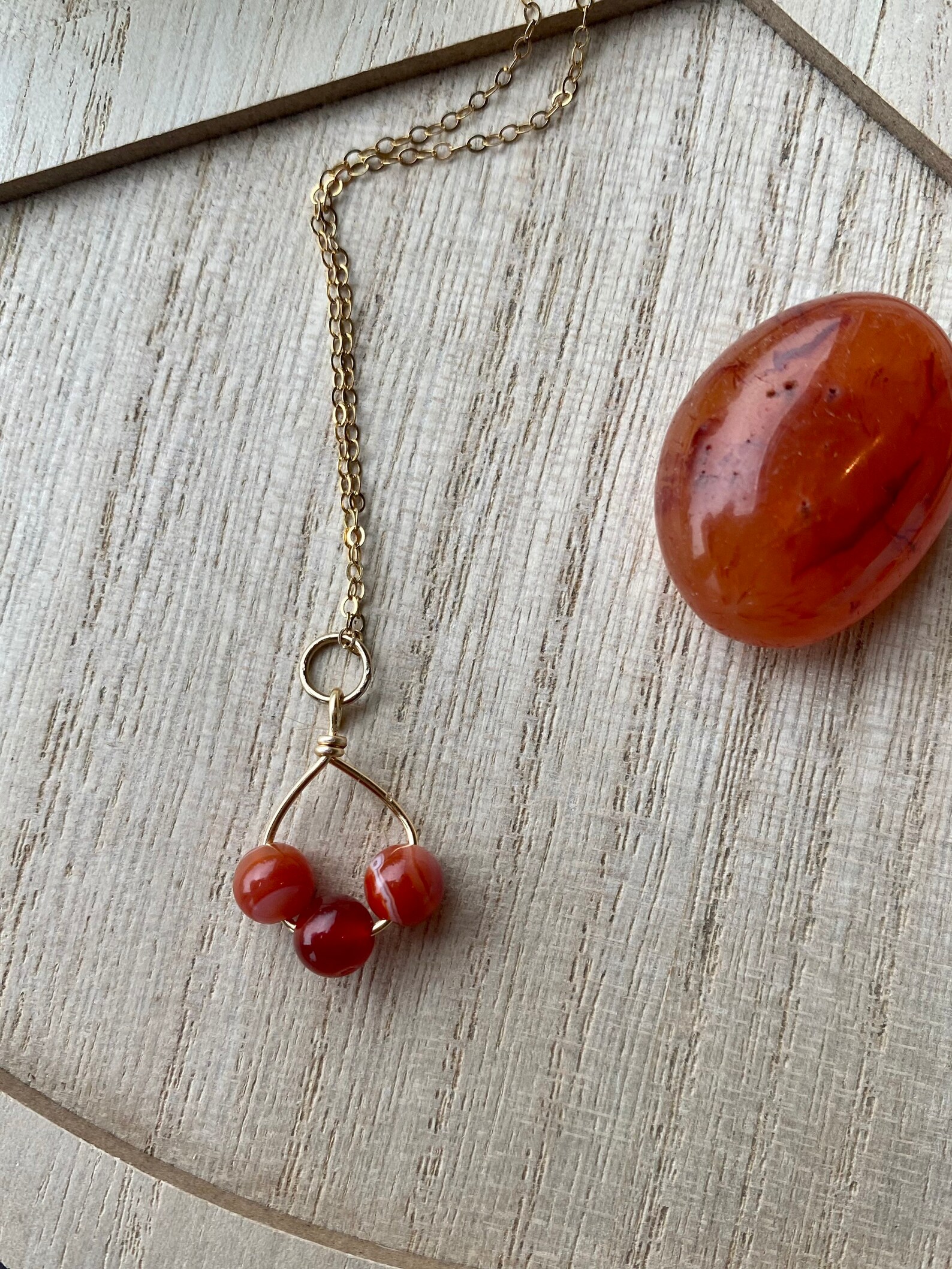 Gold Carnelian Pendant Carnelian jewelry pendant Authentic Etsy