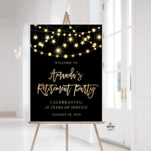 Retirement Party Welcome sign, Minimalist Happy Retirement sign, Retirement Celebration Party Sign, Retirement Decorations, balloons, Poster