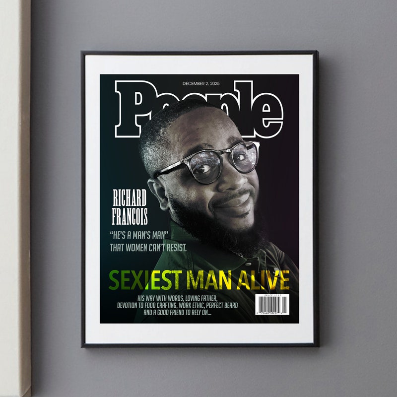 Sexiest Man Alive Template Etsy