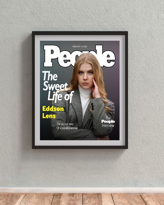 Custom People Magazine Cover, Sexiest Man Alive, Custom Design, Gift for Boyfriend, Husband, Birthday Gift, Anniversary, Valentine's Day