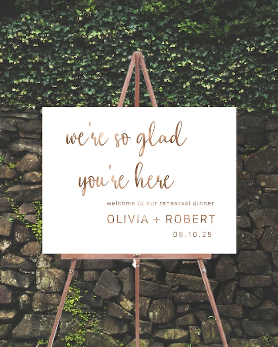 The night before Rehearsal Dinner, Photo Wedding Sign, Rehearsal Dinner Sign, Wedding Rehearsal Sign, Wedding Welcome Sign, Greenery, Poster
