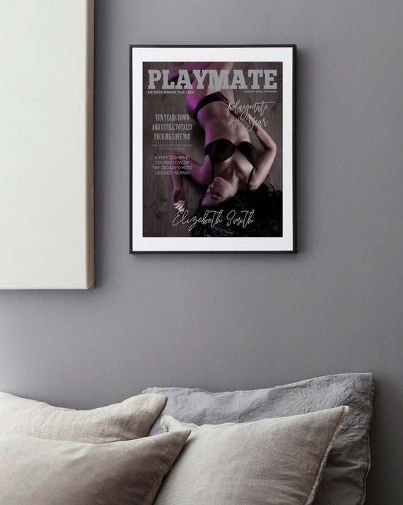 Custom PlayMate Magazine, Custom Magazine Cover, Template, Sexy Woman, Gift for Girlfriend, Wife, Surgar, Birthday Gift, Valentine Gifts