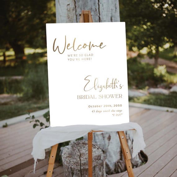 Minimalist Bridal Shower Welcome Sign, Brunch and Bubbly Bridal Shower Sign, Bridal Shower Decor, wine glass shower sign, bridal tea poster