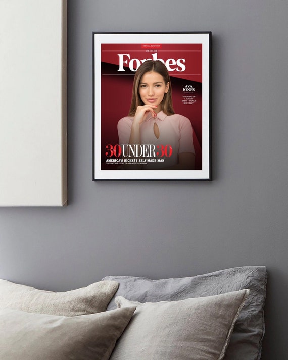 Custom Magazine Cover, Forbes Magazine, Billionaire Of The Year, Gift for Boyfriend, Husband, Dad, Co-worker, Mom,Brithday Gift, Anniversary
