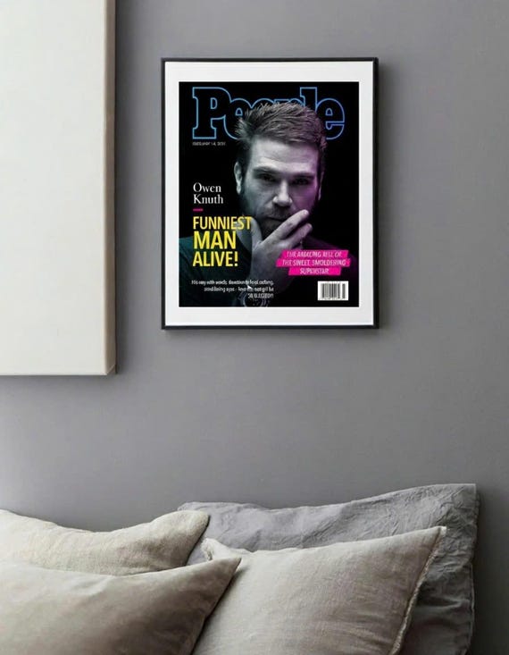 Custom Magazine Cover, People, Funniest Man Alive Gift (Digital Printable)