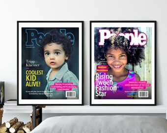 Custom People Magazine Cover for Kids, Coolest KID Alive (Digiatl File)