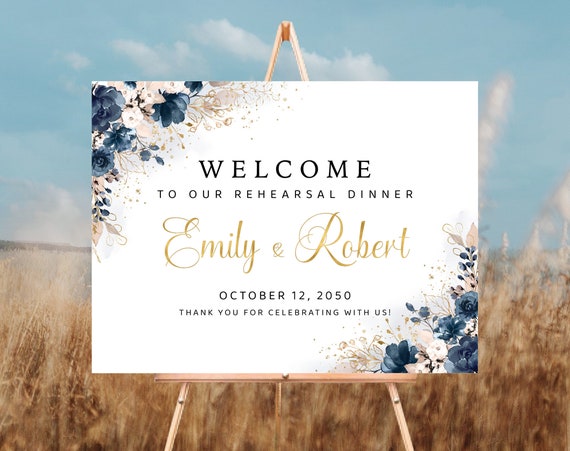 Navy Blue and Dusty Rose The night before Welcome Sign, One Day Away Sign, Wedding Rehearsal Sign, Wedding Decoration, Printable, Poster,NB2