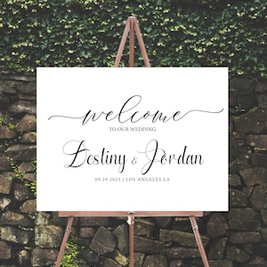 Wedding Welcome Sign, Ceremony, Digital Wedding Welcome Sign, Unique Wedding Sign, Wedding Reception, Rehearsal Dinner Sign, Poster