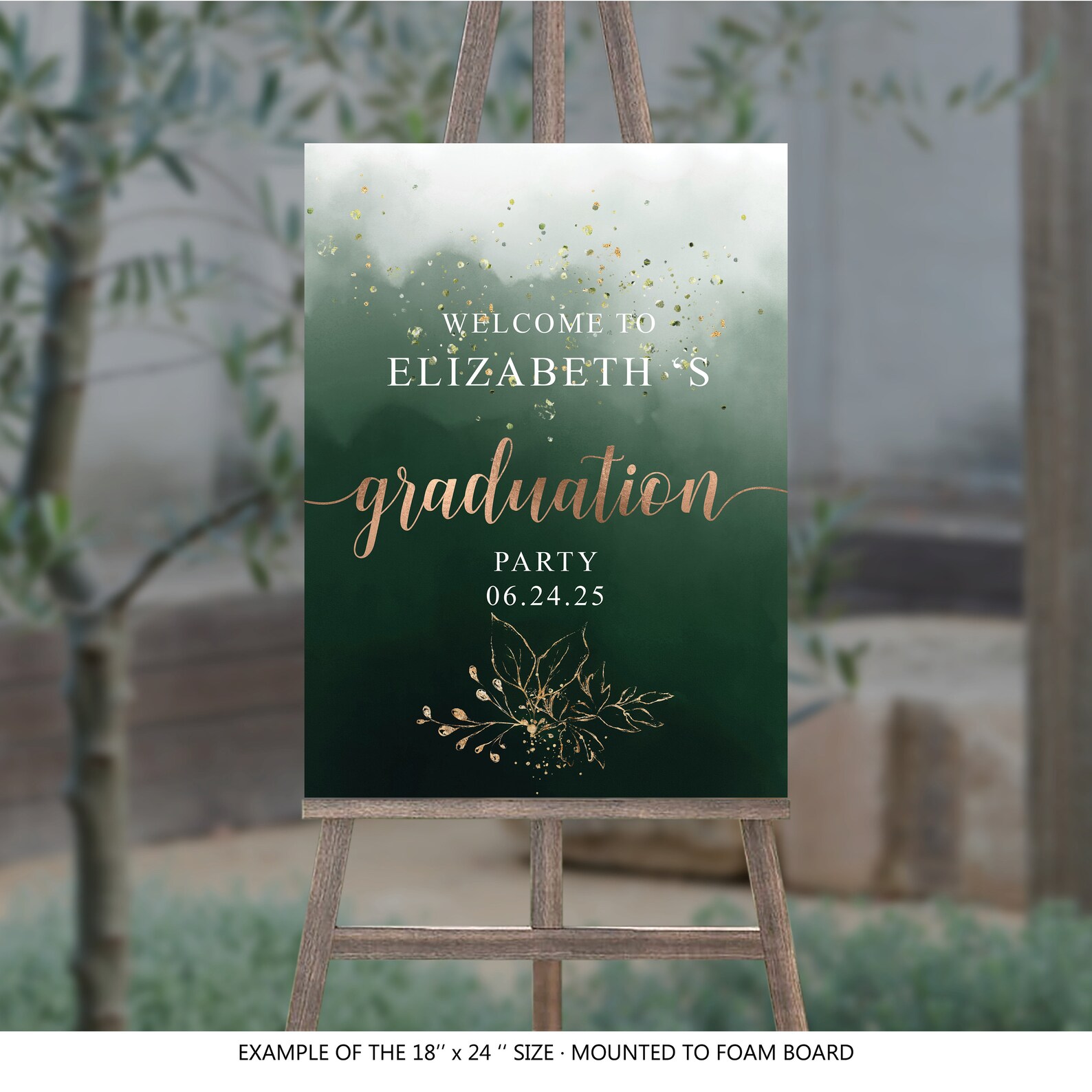 Custom Graduation Party Welcome Sign Botanical Welcome Grad - Etsy